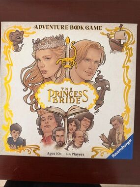 New Unopened Ravensburger The Princess Bride Adventure Book Game - White & Gold